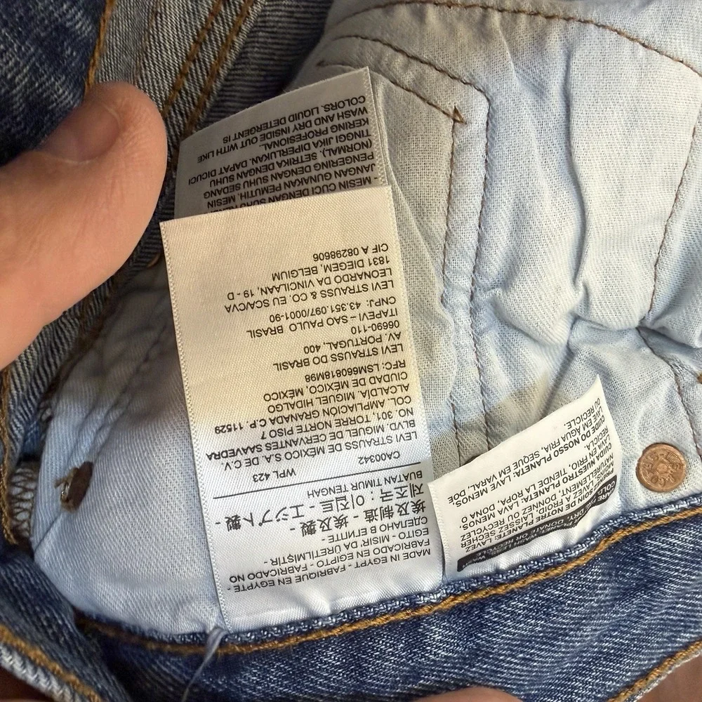 Vintage‎ Levi's 501 Denim Blue Jeans FITS 38x32 Button Fly Medium Wash Men's